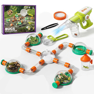 STEM Insectenverkenningset voor kinderen van 5 tot 7 jaar met plastic observatiekoffer, insectenstofzuiger & educatieve natuurverkenningsgereedschappen - Product Image 1