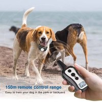 Collier de dressage à distance pour chien de qualité professionnelle, étanche IPX7, en nylon et plastique, portée 300M, alimenté par piles sèches, pour l'obéissance canine