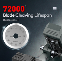 Cisaille à fibre optique monophasée entièrement métallique 72000 coupes, réglage de la lame sans outil, 24 positions, 250um 900um 3.0mm TAWAA FC-33