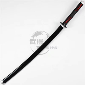 <span class=keywords><strong>Épée</strong></span> de cosplay légère Demon Slayer noire, fourreau d'arme de <span class=keywords><strong>Tanjiro</strong></span>, 102 cm, en bambou, jouet d'anime japonais, pour 14 ans et plus - Product Image 3