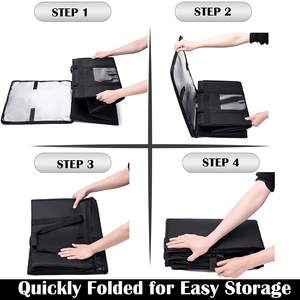 Bolsas de mano con aislamiento para pizza grandes de 18 pulgadas para servicio pesado personalizado, nevera para picnic al aire libre, bolsa térmica para entrega de almacenamiento de alimentos - Product Image 5