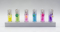 Gloss à lèvres liquide minéral végétal de haute qualité, translucide, hydratant, parfumé aux fruits, avec porte-clés mignon, repulpant et vitaminé