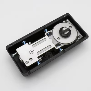 עיצוב מודרני אבזר הידראולי אביזר עבור דלת זכוכית ללא מסגרת דלת זכוכית אוניברסלית דגם חור ללא רצפה ברזל באביב ברזל ממוסגר - Product Image 2