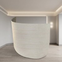 Panneau mural flexible en pierre de travertin jaune imprimé en 3D, ultra-fin, léger et pliable, revêtement mural MCM pour extérieur et intérieur