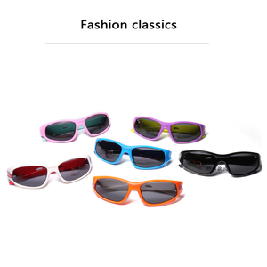 Sport UV di modo alla moda per bambini ragazze In Silicone per bambini boy occhiali da sole polarizzatore 2021 fabbricazione per custom UV occhiali da sole - Product Image 5