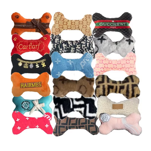 Özel çok kemik şekilli <span class=keywords><strong>Pet</strong></span> oyuncaklar tasarımcı lüks özel küçük orta köpek Bite chestuffed dolması yavru gıcırtılı oyuncaklar - Product Image 1