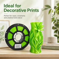Filamento PETG Verde Transparente Básico, Material de Impresión para Impresoras 3D