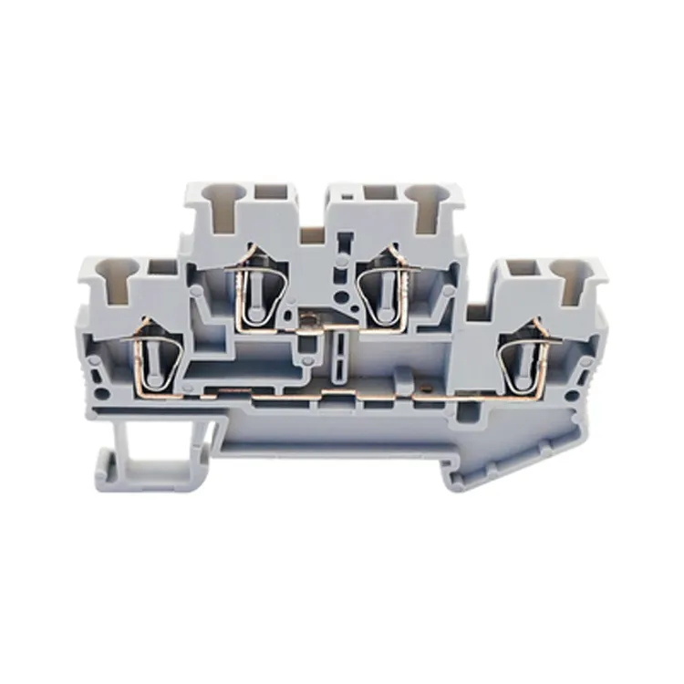 STTB-2.5 upper and lower double-layer guide rail type electrical terminal block spring type 2.5mm square two in two out