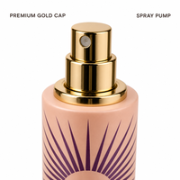 Flacon pulvérisateur de parfum vide personnalisé de 35 ml, atomiseur de voyage rechargeable avec capuchon doré, flacon cylindrique portable en gros