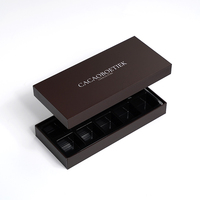 Boîte d'emballage de chocolats alimentaires de luxe avec logo personnalisé pour 10 bonbons boîte d'emballage de papier pour barre de chocolat