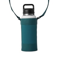 Housse de protection pour tasse imperméable d'extérieur, sac bandoulière avec sangle réglable, pour randonnée et camping, en microfibre et cuir synthétique