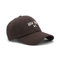 Gorra de Béisbol al por Mayor, 100% Algodón, Ajustable, de 6 Paneles, Estilo Dad Hat, con Logotipo de Nueva York Bordado Personalizado, Estilo Nuevo