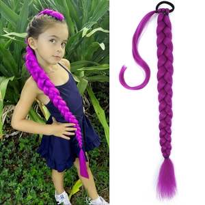 Perruque synthétique Lumi Purple Braid Ponytail de 24 pouces, facile à porter pour le cosplay et l'usage quotidien - Product Image 3