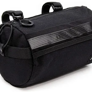 Amostra livre de bolsa para guidão de bicicleta, resistente à água, 600d, bolsa dianteira