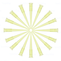 Pipettes compte-gouttes, fournitures de laboratoire médical, vente en gros, universelles, jaunes, 200 ul, embouts de pipette en boîte