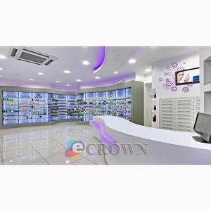 <strong>Conlin</strong> Big Porpharmacy Market Stall Wooden Drugs Stall Shop Design for Sale OEM - Product Image 6