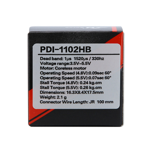 PDI-1102HB 2.1g Accesorios para Drones de Juguete con Control Remoto Digital, Engranaje de Plástico Resistente a Impactos, PWM - Product Image 6