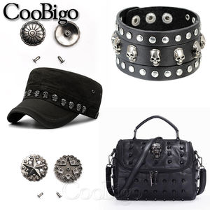 Conjunto de tachuelas de remache de Metal, tachuelas remachadas Punk, bolsos artesanales de cuero, cinturón, zapatos, accesorios de costura DIY, Lobo araña y <span class=keywords><strong>Estrella</strong></span>, 100 Uds. - Product Image 6