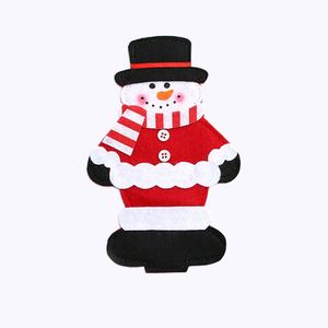 Ensemble de porte-couverts de Noël, bonhomme de neige, Père Noël, renne, housses pour couteaux et fourchettes pour la table de Noël, du Nouvel An, décoration de table, ornements - Product Image 6