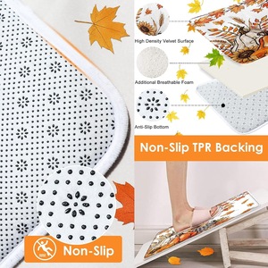 Cortina de Ducha de Poliéster con Diseño de Girasoles, Cortina de Baño con Impresión Digital, Impermeable, Personalizada, Juego de Cortinas de Ducha Modernas al por Mayor 4 - Product Image 3