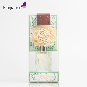 럭셔리 홈 데코 향수 향수 아로마 플라워 스틱과 천연 에센셜 오일 유리 병 리드 디퓨저 - Product Image 4