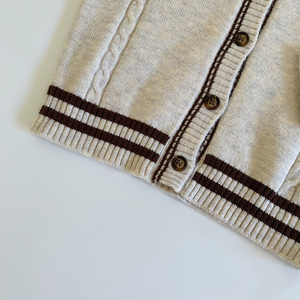 <span class=keywords><strong>Gilet</strong></span> <span class=keywords><strong>en</strong></span> tricot polyvalent pour enfants, cardigan sans manches, <span class=keywords><strong>gilet</strong></span> boutonné, vêtement d'extérieur décontracté pour garçons, haut pour l'automne et l'hiver - Product Image 6