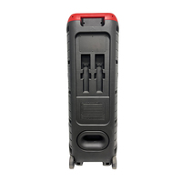 Enceinte de karaoké double 15 pouces 80W avec 1 microphone sans fil USB/AUX/RCA/XLR TF pour lumière RGB et télécommande en plastique YFY-21501