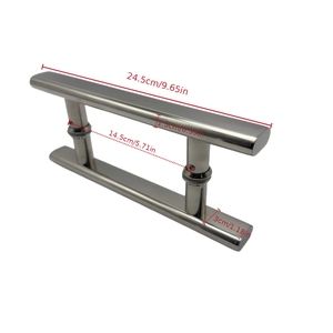 Stainless Steel Polished Bathroom Shower Glass <strong>Door</strong> <strong>Handle</strong> Matte Black Sliding Glass <strong>Door</strong> <strong>Handle</strong> <strong>Replacement</strong> 145mm 300mm - Product Image 2