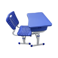Table d'étudiant en plastique ABS directe d'usine chaise PP Design moderne réglable en hauteur pour bureau à domicile chambre salon école utilisation