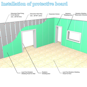 Mur de plomb pour radiologue ISO Protection murale pour hôpital Plaque de plâtre Xray Feuille de plomb sans plomb - Product Image 3