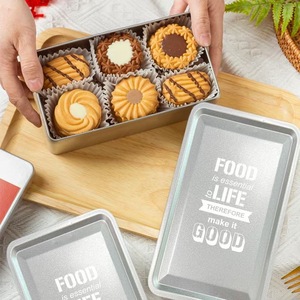 Scatola di Latta per Alimenti 150*60*65mm, Argento, per Torte, Biscotti, Tiramisù, Personalizzabile con Logo, con Chiusura, per Confezionamento Alimentare - Product Image 6