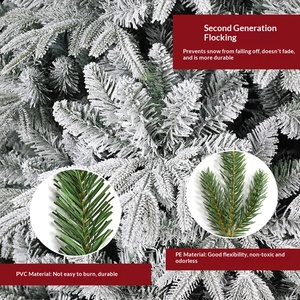 Árbol de Navidad con Nieve Artificial, Mezcla de PE y PVC, Pequeño, Decoración Navideña Directo de Fábrica - Product Image 3