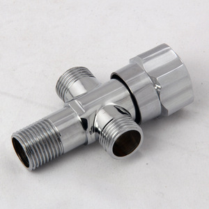 Válvula angular con acabado cromado, rosca macho de 1/2 pulgada, válvula de control de agua para uso general - Product Image 3