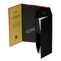Caja de Regalo Plegable de Lujo para Whisky, Hecha a Medida, con Cierre Magnético, Grabado, Laminado Mate y Recubrimiento UV