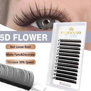 Extensions de <span class=keywords><strong>cils</strong></span> professionnelles 5D Angel Flower Fairy à effet mouillé, 0,07 mm, mixte 5-20 mm, pour un éclat rapide - Product Image 1