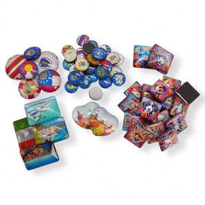 Aimants de réfrigérateur en verre 3D créatifs et personnalisés, aimants de réfrigérateur en verre cristal représentant des monuments - Product Image 1