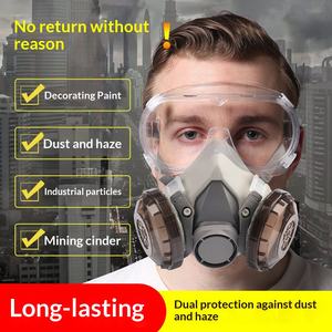<span class=keywords><strong>Masque</strong></span> facial complet réutilisable anti-poussière à 5 couches avec filtre à charbon actif, anti-fumée, respirant, pour usage industriel et minier - Product Image 6