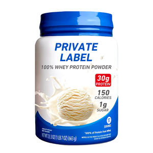 Milkshake à la vanille <span class=keywords><strong>30g</strong></span> de protéines 1g de sucre 100% poudre de protéine de lactosérum sans gluten 23.3 onces pour adultes - Product Image 1