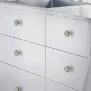 JAYA kenop tarik furnitur kulit gaya Eropa, kenop tarik pegangan pintu lemari lemari kabinet kenop tarik - Product Image 3