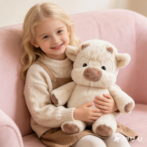 Peluche <span class=keywords><strong>Vache</strong></span> des Highlands Mignonne de 45 cm en Gros, <span class=keywords><strong>Jouet</strong></span> en Peluche Panda Chien Mouton pour Enfants, Cadeau d'Anniversaire Doux - Product Image 1