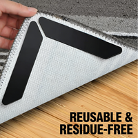 Fixateur de tapis amovible sans résidu, bande antidérapante pour tapis, autocollants réutilisables et lavables pour tapis, anti-bouclage