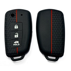 Funda de Silicona Antideslizante para Llave Inteligente Nissan de 4 Botones con Botones de <span class=keywords><strong>Maletero</strong></span> y Pánico - Product Image 3
