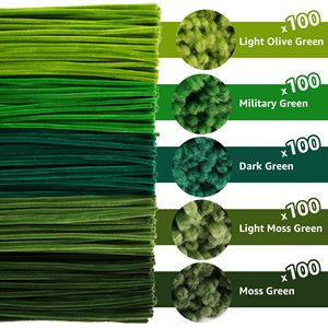 Wholesale 500 Pcs Thick Pipe Cleaners <b>for</b> Diy Flowers & Crafts Fuzzy <b>Wire</b> 8 mm Craft Pipe Cleaners Trade - Product Image 4