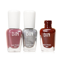Bac usine OEM 8ml de vernis à ongles à base d'eau pour manucure à ongles, mat, personnalisé