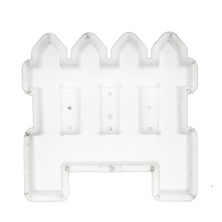 Injection Mould Concrete Mold Fence Mould Plastic Fence Silicone Mold Garden Park Flower Pool Yard Cement Brick DIY