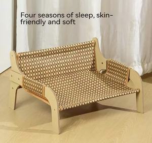 Haustier-Katzensofa Sommer Holz Modern Umweltfreundlich Langlebig Ganzjährig Hängematte Nest Schlafmatte Liegestuhl - Product Image 4