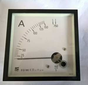 New and Original N.1 F C <strong>MASURE</strong> s r l AMPEROMETER EQ96 150 5A Alle Stock in Warehouse - Product Image 1