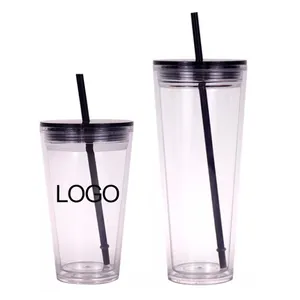 Оптовая продажа, стеклянный стакан в виде снежного шара, сверкающий стакан с двойными стенками, пластиковые акриловые стаканы с предварительно просверленными двойными стенками
