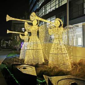 Décorations de Noël extérieures, motifs d'anges lumineux à LED - Product Image 2