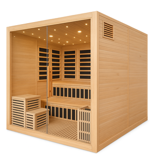 <span class=keywords><strong>Sauna</strong></span> <span class=keywords><strong>extérieur</strong></span> sur mesure en <span class=keywords><strong>bois</strong></span> de grande taille pour jardin, patio, villa, infrarouge, spectre complet, faible EMF, <span class=keywords><strong>sauna</strong></span> électrique traditionnel, fabrication en usine - Product Image 4